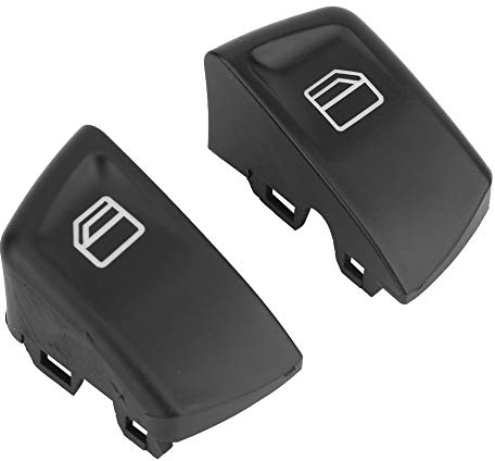 Fensterschalter Knopf Abdeckkappe 2pcs Fensterschalter Knopfabdeckungen für Vito Viano W639 Sprinter II 906 2003-2013 807624374022 Elektrischer Fensterheber Schalter