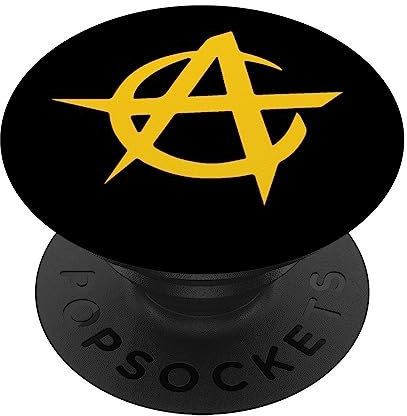 Anarcho Kapitalismus-Symbol PopSockets mit austauschbarem PopGrip