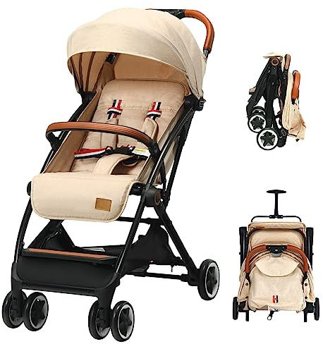 LIFEZEAL Kinderwagen Klappbar, Kinderbuggy mit Liegeposition & verstellbarer Rückenlehne, Reisebuggy Einhand mit Korb & Sicherheitsgurt, Babywagen Babystroller für 6-36 Monaten