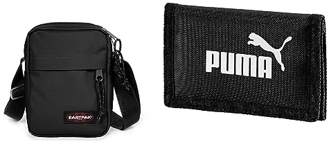 EASTPAK Taschen/Rucksäcke/Koffer The One Shoulder Bag black (EK045008) NS schwarz & Puma Phase Wallet Porte-Monnaie Mixte Adulte, Noir (Puma Black), Taille Unique
