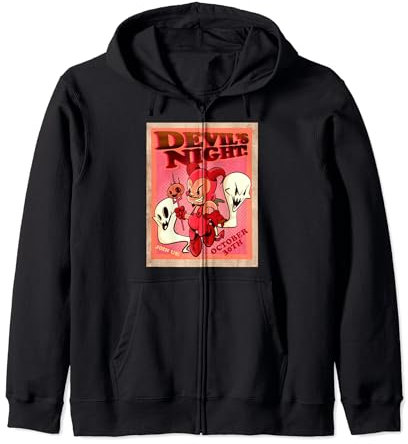 Notte del Diavolo Felpa con Cappuccio