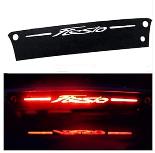 Auto Bremslicht Aufkleber für Fie-sta 2009-2023, Kohlefaser Kofferraum-RüCklicht Aufkleber Bremslicht-Aufkleber Styling-ZubehöR