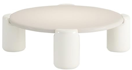 Beistelltisch Nordischer runder Couchtisch, schlicht, modern, for kleine Wohnung, Wohnzimmer, Creme, Wabi-Sabi-Stil, Designer, kreativer Netz-Roter runder Tisch Beistelltisch ( Color : A diameter 80 )