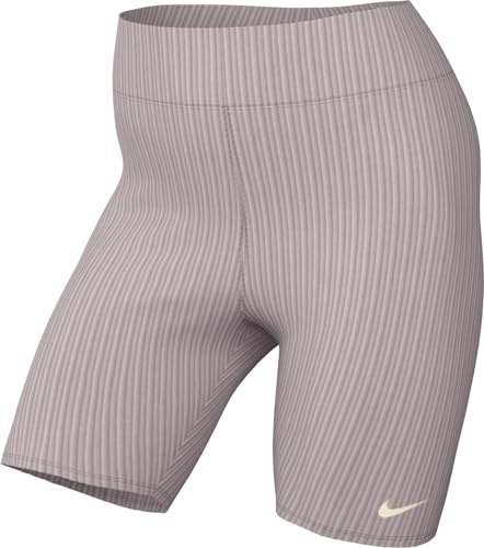 NIKE Damen Classic High-Waisted 8In Shorts, Beige, S