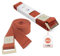 Foyer Nuage 2 Sangles de Yoga en Coton pour Étirement, Ceinture avec Fermeture en Métal Boucle, Réglable pour Débutants et Avancés, pour Pilates, Danse, Gym, Kiné (Orange 1,8m)