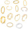 LOCCY 13 PCS Vintage Gold Knuckle Ringe Set für Frauen Teen Girls, Boho Snake Stackbare Fingerringe Verstellbarer klobiger Finger, Böhmisch Stapelbare Gelenkfinger Ringe (Gold Set#3-13Pcs)