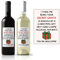 Funny Christmas Wine Bottle Label for Secret Santa Humorous Xmas Message