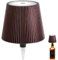 Lampada per Bottiglia Senza Fili, Lampada Bottiglia di Vino per Bottiglie di Liquore 3 Colori Dimmerabili a Batteria Ricaricabile Paralume da Tavolo Touch per Ristorante, Bar (Marrone)