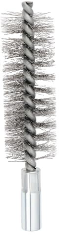 Create idea 20x30mm Rectangular Steel Wire Brush with M10 Internal Threaded Handle 130mm Total Length Chimney Brush for Deburring Rust Removal Pipe Cleaning