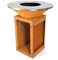 Brasonfire Brasero Plancha Ø 85 cm, Acier Corten, Barbecue extérieur à Bois et Accessoires, 100% Fabrication Française