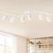 GeyouLux Deckenstrahler LED 6 Flammig, LED Deckenleuchte Schwenkbar, GU10 Deckenlampe Strahler Deckenspot, Modern Spot Lampe Wandstrahler Weiß für Wohnzimmer Schlafzimmer Küche (Ohne Leuchtmittel)