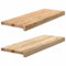 Kangmusi Fensterbänke 2 Stk. Unbehandelt 70x30x2 cm Massivholz Eiche,4009109kangmusi