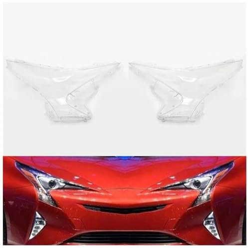 XIULANJIAYOU Auto Scheinwerferglas für Toyota Prius 2016-2020, Front Scheinwerfer Objektiv Abdeckung Transparent Lampenschirm Scheinwerferschale Zubehör,C/Left and Right