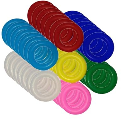 F Fityle 100 Uds Anillos para Patas de Aves Bandas para pies Bandas de Goma para Patas de Aves Anillos para Patas de identificación para Palomas Rutina peonías, 9mm
