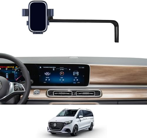 Supporto per telefono da auto adatto per Mercedes-Benz Classe V 2024, staffa di navigazione per bocchetta dell'aria, supporto per smartphone, rotazione a 360°, supporto per auto (tipo B nero)