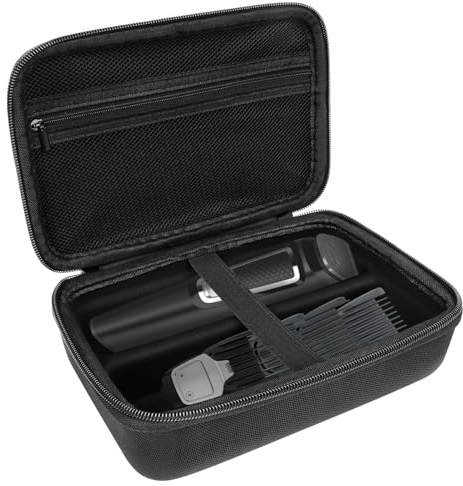 Linkidea Body Trimmer Hard Travel Case Compatible with Philips Bodygroom Series 5000 & Manscaped Lawn 3.0-5.0, Protective Organizer Bag with Mesh Pocket for Grooming Accessories (Black)