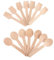 minkissy 200 Piezas Cuchara De Madera Desechable Servicio Cucharas Envueltas Individualmente Ecológico Cucharón Fiesta Cucharas Cubiertos Cucharas De Madera Cuchara De Madera Para Helado