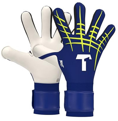 T1TAN Blue Beast 3.0 - Torwarthandschuhe Herren - Profi Fussballhandschuhe Erwachsene & Jugendliche - Die Handschuhe für Fußball und jeden Torwart - Größe 8