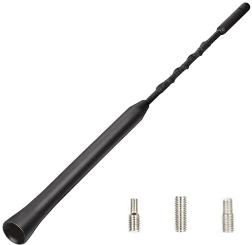 9 Inch Universal Stubby Car Aerial AM FM DAB Radio Antenna Replacement | Clear static-free reception, cuts wind noise, weatherproof UV-resistant, 3 screw sizes, fast tool-free install