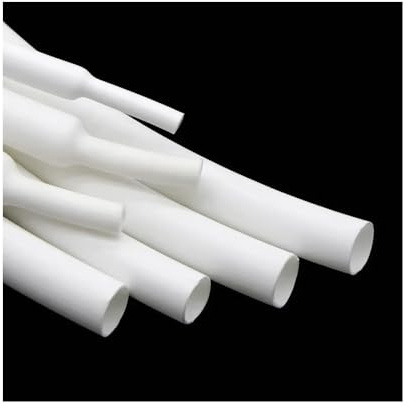 Tubo Termorretráctil Con Revestimiento Adhesivo 3:1 (Blanco), PE De Doble Pared, Diámetro Interior 1.6-39mm, 1-20m – Resiste -55℃ A 120℃, Ideal Para Construcción Mecánica(2 meters,ID 1.6mm)