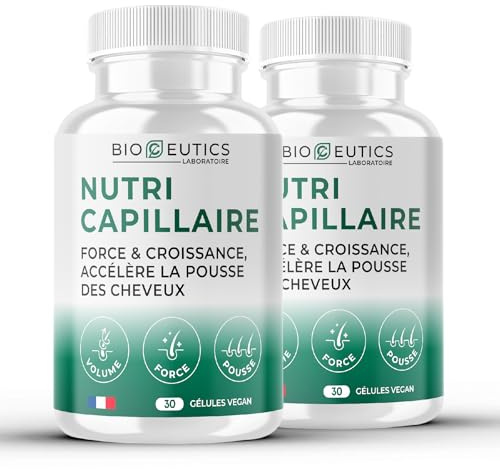 Bioceutics Biotin För Hårväxt Och Volym | Kraftfullt Hårtillskott För Täthet Och Styrka | Veganska Vitaminer För Hår Hud Och Naglar | 60 Kapslar För Två Månaders Förbrukning