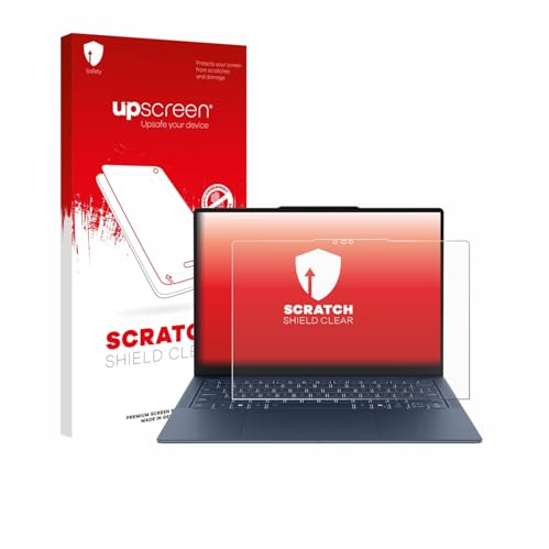 upscreen Schutzfolie für Lenovo Yoga Slim 7x Gen 11 14 – Made in Germany, Kristall-klar, Kratzschutz, Anti-Fingerprint