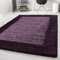 HomebyHome Shaggy Teppich Wohnzimmer 120 x 170 cm - Shaggy Teppich Hochflor Violett Extra Weich und Flauschig - Waschbarer Langflor Teppiche für Schlafzimmer, Küche, Flur - Carpet, Halı, Kilim