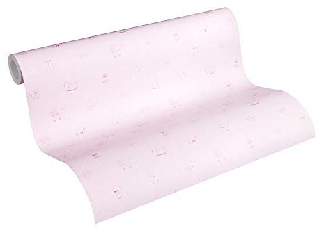 Papier Peint Enfant Little Stars Papier peint intissé 10.05 m x 0.53 m Rosé Fabriqué en Allemagne par Livingwalls 358541 35854-1