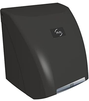 JVD Sèche-Mains Noir Air Chaud Modèle Zephyr Anti vandalisme