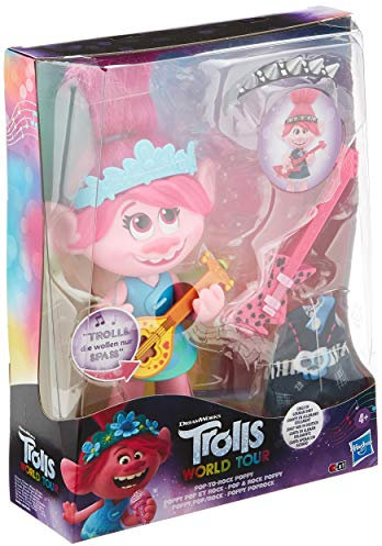 DREAMWORKS TROLLS Pop & Rock Poppy, singende Puppe mit 2 verschiedenen Looks und Sounds, singt Trolls, die wollen nur Spaß