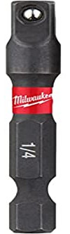 Milwaukee Douille Shockwave 50 mm 1/4 hexagonal à 1/4 carré