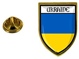 Akachafactory Pins Anstecknadel Stadt Flagge Wappen Ukraine