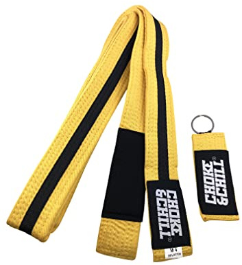 Choke&Chill BJJ Brazilian Jiu-Jitsu Belt Cintura con Portachiavi Adulto Bambini Luta Livre