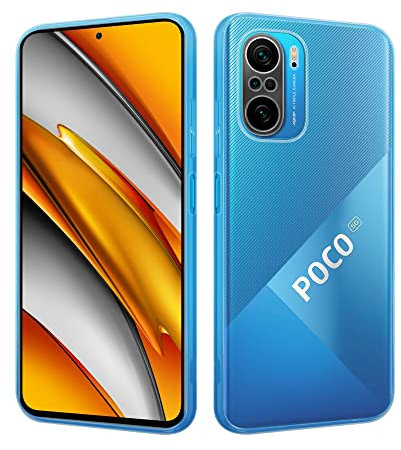 HSP Custodia trasparente compatibile con Xiaomi Poco F3 | Premium silicone TPU Case | Adatto per ricarica induttiva | Resistente ai graffi Resistente agli urti | Microdot | Copertura protettiva