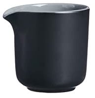 Ritzenhoff & Breker Milchkännchen Jasper, Gießer aus Keramik, 170 ml, Schwarz, Sahnekännchen für Kaffee & Kuchen, Steinzeug