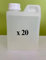 Sotralentz Bidon 1 Litre Blanc Opaque avec Ligne de Visibilité - Contenant de Liquide en Polyéthylène