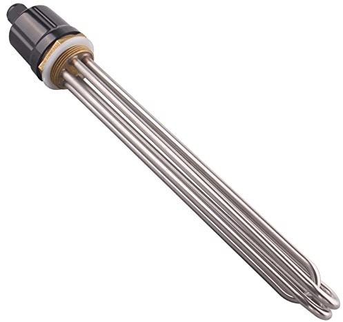 DERNORD 220V 12000W 1-1/2 Zoll 47.8MM DN40 Heizelement U-förmiger elektrischer Kochendwassererhitzer BSP Gewindekupferflansch