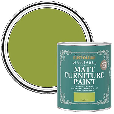 Rust-Oleum Green Furniture Paint in Matt Finish - Key Lime 750ml
