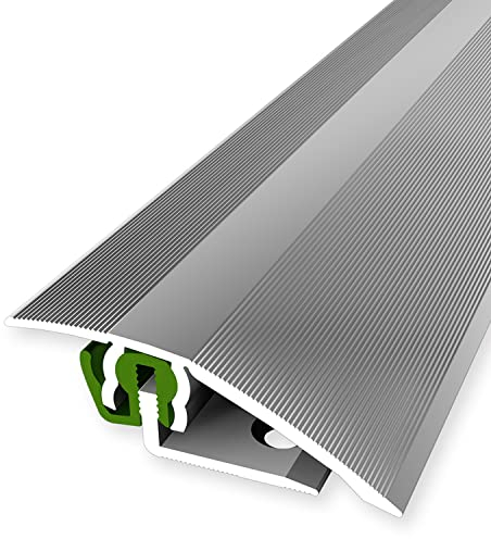 PROVISTON | Barre de seuil pour parquet | 51 x 3-23 x 900 mm | Argent | Profilé en alu | Profilé de rattrapage | Épaisseur parquet 3-23 mm | 1 pièce
