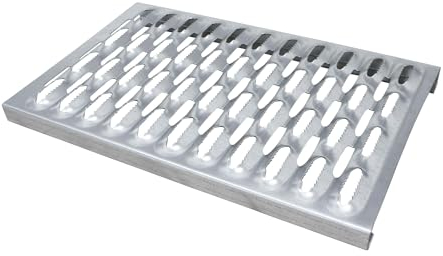 DAPRONA Laufrost für Schornsteinfeger, verzinkt Silber 60cm, Robustes Gitterrost, Nutzbar als Fluchtweg