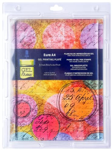 Gel Press Monoprint, lastra Rettangolare A4 per Creare Stampe Artigianali uniche