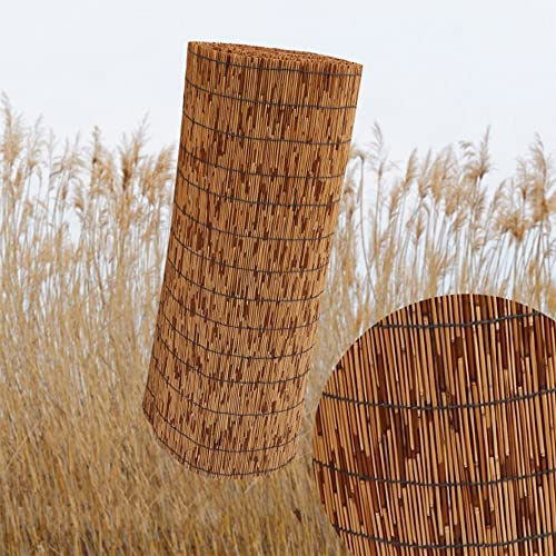 Schilf Sichtschutz,Bambusmatte Sichtschutzzaun Schilfrohrmatte,Gartenzaun Natur Bambus Zaun,Sichtschutz Windschutz,für Balkon Zaun Garten Dach Terrasse,Verschiedene Größen