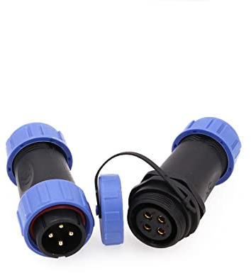 ZBLZGP HE21 Connecteur rond à 4 pôles avec filetage étanche IP68 pour l'aéronautique, fiche et prise pour câble en ligne