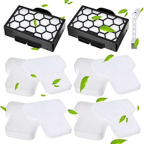 Rebirthcare CZ500UKT Filter for Shark CV100UKT CZ500UKT CZ250UKT | Filters for Shark CZ250UKTDB CZ500EUT CZ2001 CZ351 Duoclean Powerfins Anti Hair Wrap Bagless Cylinder Canister Pet