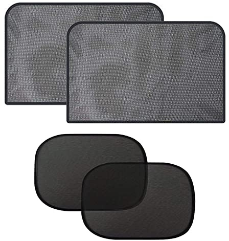 4 Stück Auto Sonnenschutz Baby mit UV Schutz,Magnetisch Sonnenschutz Vorhang fürs Auto(78x50cm),Sonnenblende Auto Saugnapf(50x30cm), Reflektierende Hitzeschutz Vorhang,Schutz der Privatsphäre
