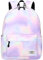 mygreen Rucksack Kinder,Mädchen Vorschule Grundschule Kindergarten Schultasche, Multifunktionale Süße Kinder Schultasche Große Kapazität Galaxie Grün Lila
