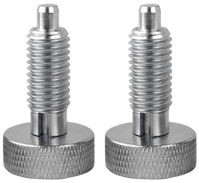 2 Stück einziehbarer Federkolben, M6 Edelstahl, Schnellspanner, Kolbenstift mit gerändeltem Griff für Rollwerkzeugkästen (VCN230)