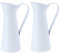 VANZACK 2St Vase weiße Kaffeekanne Hochzeitsdekorationen für die Zeremonie Wasserkessel Ornament Blumenhalter Blumentopf bepflanzen Metall schmücken Gartenbedarf Blumenstand Milchkanne