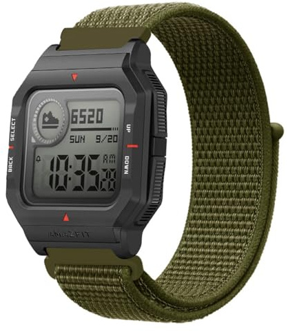 diNGK SPORTS Nylon Armband Kompatibel mit Amazfit Neo Uhrenarmband, Sport Weich Verstellbare Armbänder für Damen Herren Ersatzarmband für Amazfit Neo Armband (1)