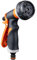 UQMIQURA Alcachofa de jardín, 8 pistolas de mano ajustables para jardín, flujo de agua ajustable, para riego, césped, baño de mascotas, lavado de coche, limpieza de aceras